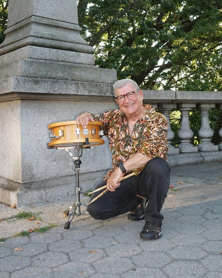 Charles Caldarola, drummer with DafinaRoots Band